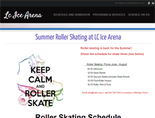 Tablet Screenshot of lcicearena.com